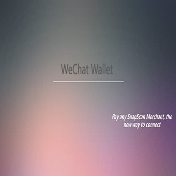 Wechat wallet