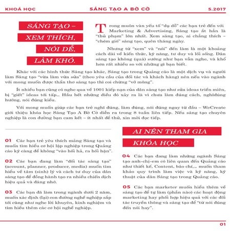 Sáng tạo A Bờ Cờ - Cycle01 2017