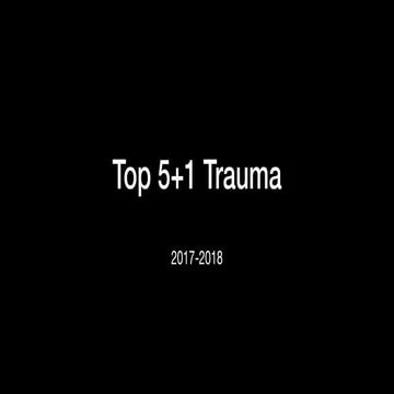 Top 5 Trauma Papers - Simon Carley