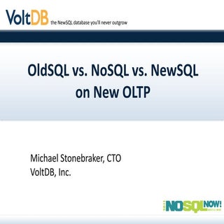 NewSQL vs NoSQL for New OLTP