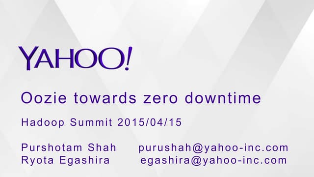 Oozie towards zero downtime