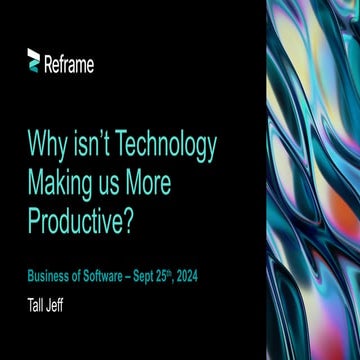 BoSUSA24 | Jeff Szczepanski | Why Isn't Technology Making Us More Productive?