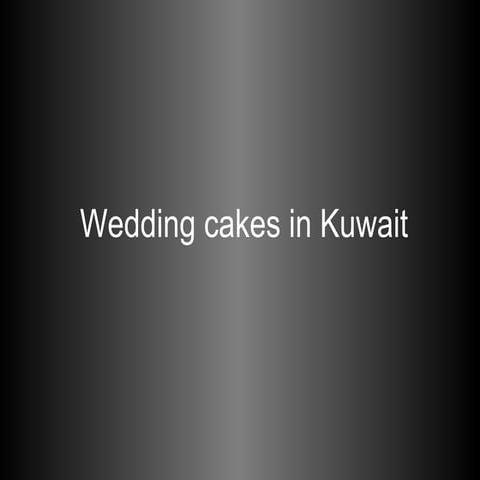 Wedding Cakes In Kuwait