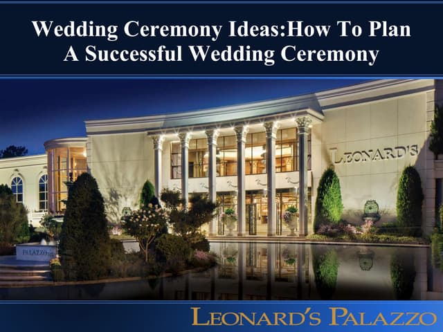 Wedding ceremony ideas
