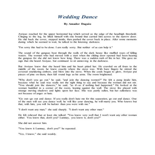 Wedding Dance (Full Story)