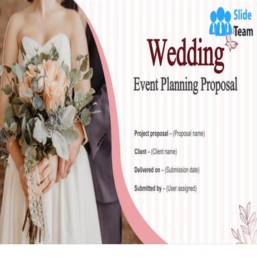 Wedding Event Planning Proposal PowerPoint Presentation Slides