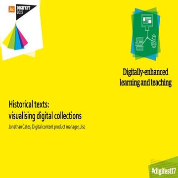 Historical Texts: visualising digital collections