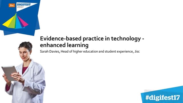Evidence-based practice in technology-enhanced learning