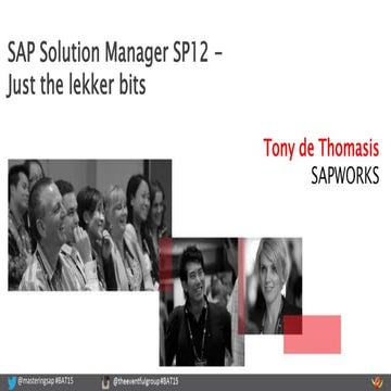 Solution Manager SP12 - Just the lekker bits