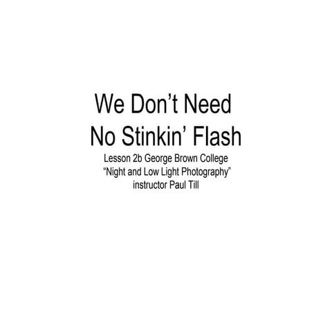 We Don't Need No Stinkin' Flash