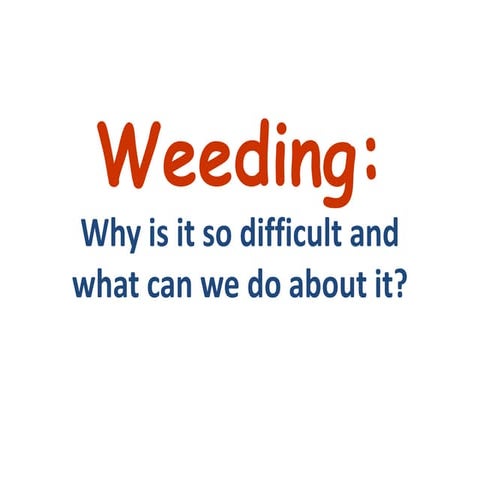 Weeding as a part of Collection Development: A Guide for Libraries | PPT