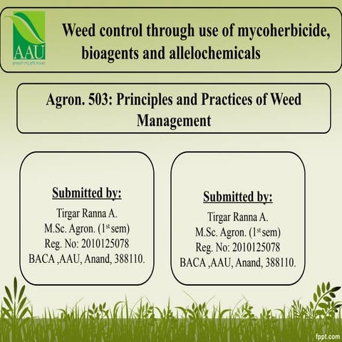 Biological control of weeds | PPT