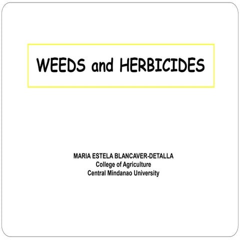 WEEDS AND HERBECIDES lecture notes for Agri Students.pdf