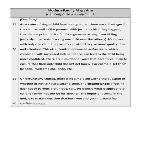 The Changing Family Part2