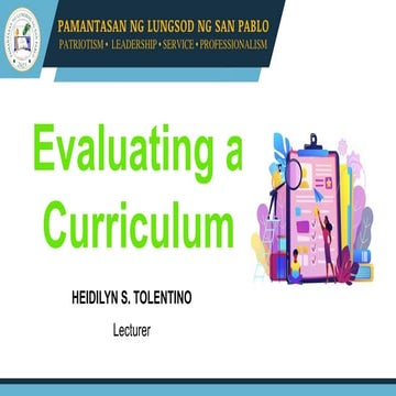 WEEK-2-Evaluating-Curriculum Presentation ProfEd