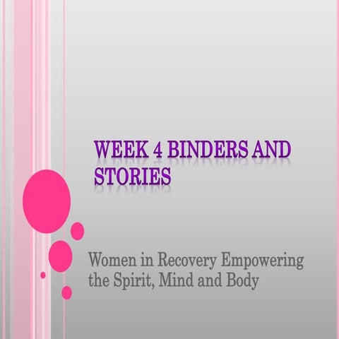 Women in Recovery Gathering and telling my Story
