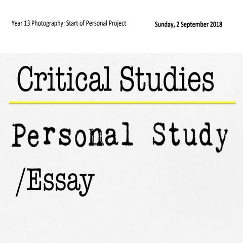 Week 001 start of personal project