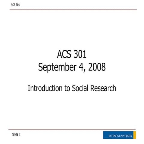 Intro to Research Methods: Research Strategy