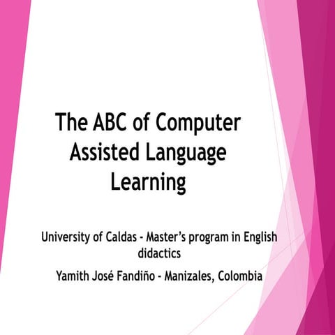 Computer assisted language learning