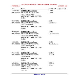WEEK05 DECISIONS JAVA BOOT CAMP!