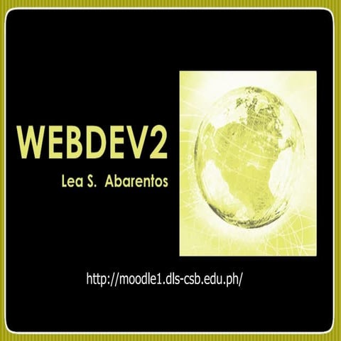 Introduction to Webdev2