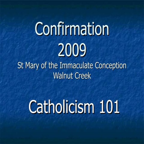 Week 1 Confirmation Class