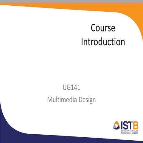 UG141 - Week 1 (Course Introduction)