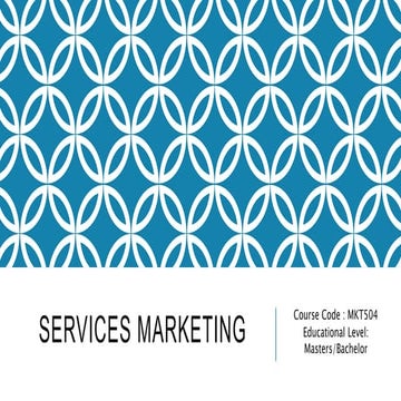 Services Marketing