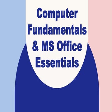introduction to computer fundamentals | PPT