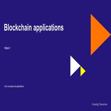 Blockchain applicaties  functionaliteiten en key concepts
