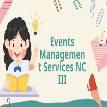 week 1 presentation in events management services