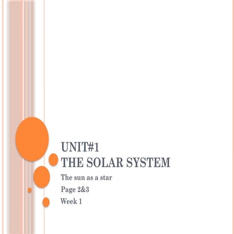 Understanding the Sun as a Star and Its Role in the Solar System | PPTX