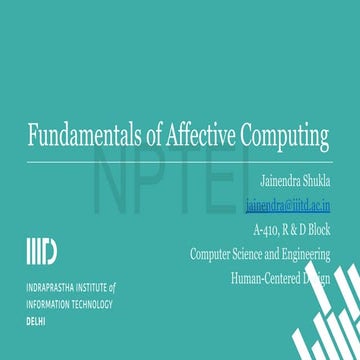 Fundamentals and Applications of Affective Computing in Human-Centered ...