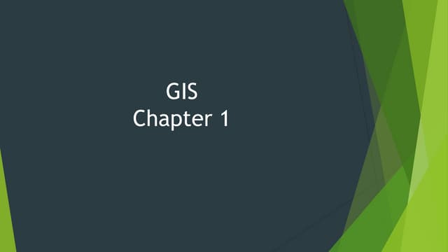 intro to gis