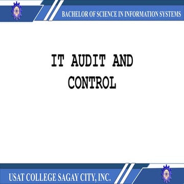Comprehensive Guide to IT Audit and Control in Business Systems | PPTX