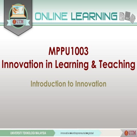 Week 1 Introduction To Innovation Pdf