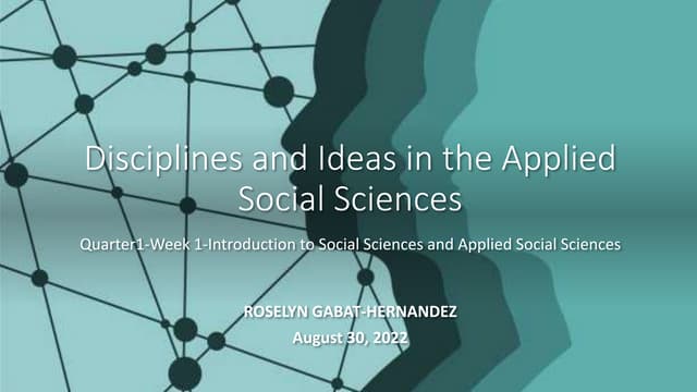 Week1 Introduction To Social Sciences And Applied Social Sciences Pptx Week1 Introduction To Social Sciences And Applied Social Sciences Pptx