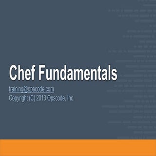 Chef Fundamentals Training Series M...