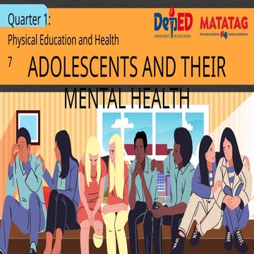 Mental health problems of adolescents and management | PPTX