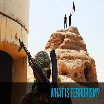 Week 1: What is terrorism?