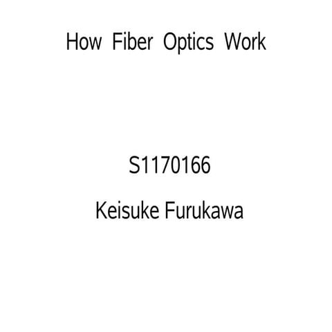 How Fiber Optics Work
