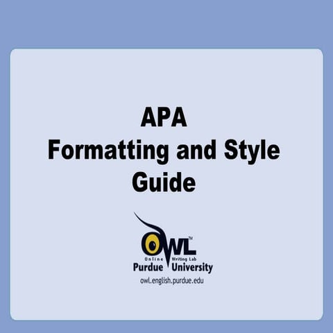Week 10 apa powerpoint