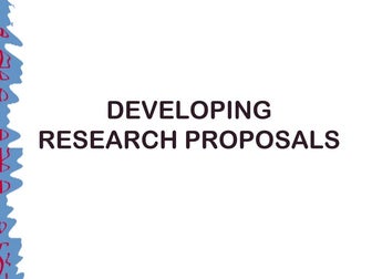 Week 10  writing research proposal