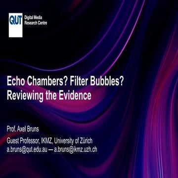 Gatewatching 11: Echo Chambers? Filter Bubbles? Reviewing the Evidence