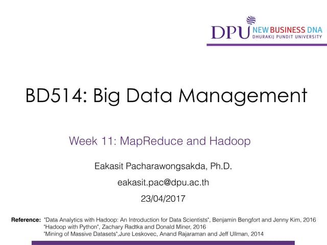 Introduction to Hadoop and MapReduce