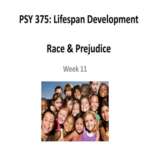 Week 11 Race and Prejudice