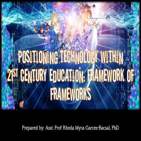 Week 11 - Positioning Technology within 21st Century Education