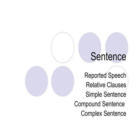 Week 12   sentence types