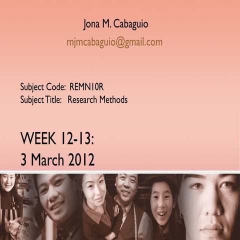 Week 12 13 march 3rd 2012