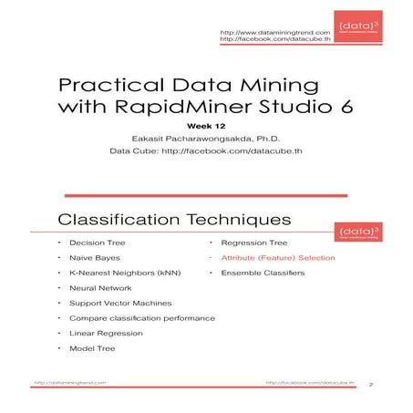 Introduction to Feature (Attribute) Selection with RapidMiner Studio 6